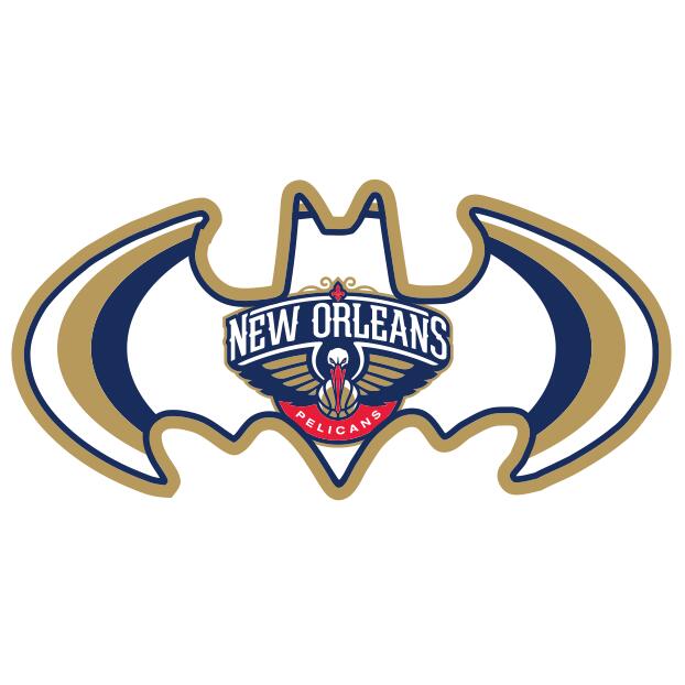 New Orleans Pelicans Batman Logo iron on heat transfer